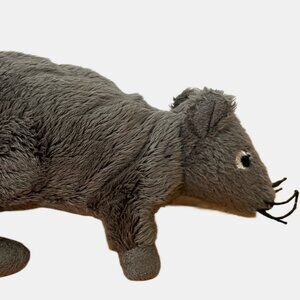 SMALL GRAY MOUSE PLUSH STUFFED ANIMAL 5 1/2"